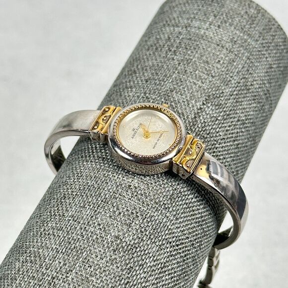 Anne Klein Watch Womens 22mm Filigree Dial Two Tone Quartz Elegant New Battery - Picture 2 of 16